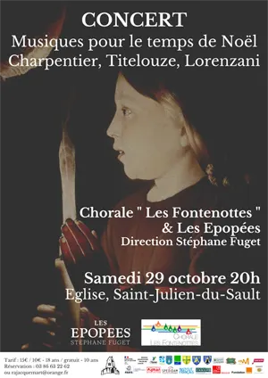 Concert : Musiques pour le temps de Noël (Charpentier, Titelouze, Lorenzani) avec la Chorale 