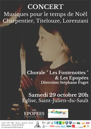 Concert : Musiques pour le temps de Noël (Charpentier, Titelouze, Lorenzani) avec la Chorale