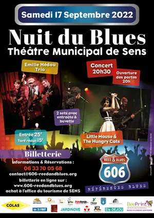 Concert : 11me Nuit du blues avec Emilie Hdou Trio et Little Mouse & The Hungry Cats