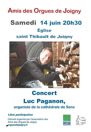 Concert d'orgue par Luc Paganon (organiste de la Cathédrale de Sens)