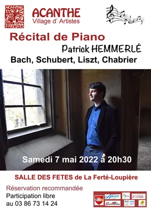 Rcital de piano par Patrick Hemmerl (Bach, Schubert, Liszt, Chabrier)