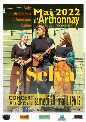 Concert avec Selva (Voix de femmes d'Amérique Latine) dans le cadre du Mai d'Arthonnay