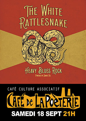 Concert avec The White Rattlesnake (blues rock)