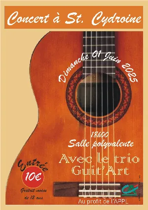 Concert avec le trio Guit’Art au profit de la restauration du lavoir communal