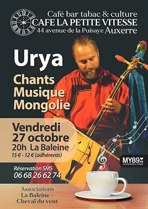 Concert avec Urya (chants et musique de Mongolie)