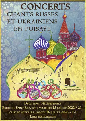 CONCERT ANNULE // Concert de chants russes et ukrainiens en Puisaye (direction Hélène Spasky)
