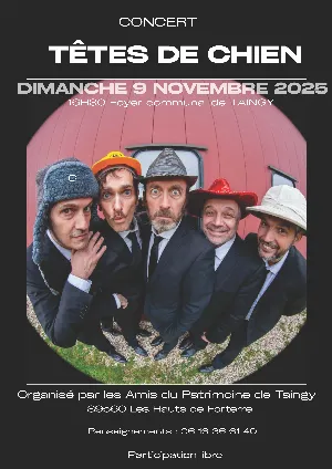 Concert avec les Têtes de Chien (quintette vocal a cappella)