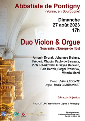 Concert : Souvenirs d'Europe de l'est (duo orgue et violon)