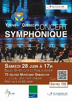 Concert Symphonique avec 70 jeunes Musiciens Québécois par l'école Joseph-François Perrault de Montréal