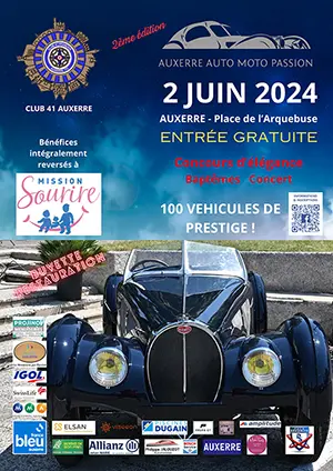 Plus de 100 v�hicules de prestige (concours d'�l�gance, bapt�mes et concert) au profit de Mission Sourire (2�me �dition)