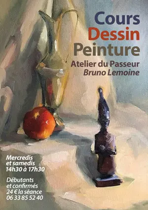 Cours de dessin et de peinture par l'artiste Bruno Lemoine (ouvert aux dbutants et confirms)