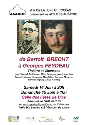 Théâtre : "De Brecht à Feydeau" par l’Atelier-Théâtre du Lundi sous la direction de Patrick Mons (Compagnie La Lune et l’Océan)