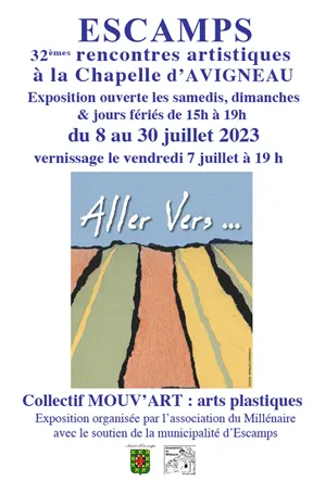 32mes Rencontres Artistiques  Escamps : exposition 