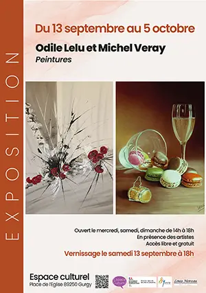 Exposition de peintures par Odile Lelu et Michel Veray