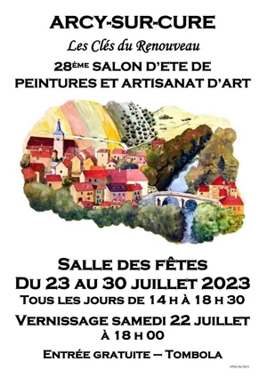 Vernissage du 28ème Salon d'été de Peintures et Artisanat d'art (avec la présence de nouveaux artistes) + Tombola