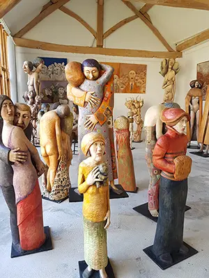 Exposition des sculptures de Pierre Merlier