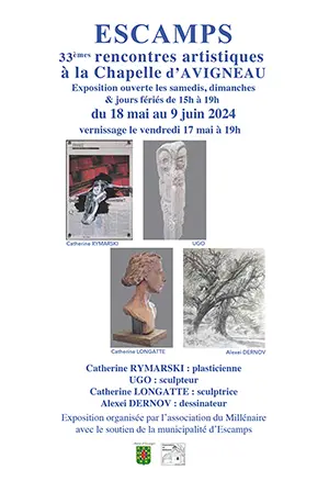 Exposition : 33mes rencontres artistiques  la Chapelle dAvigneau
