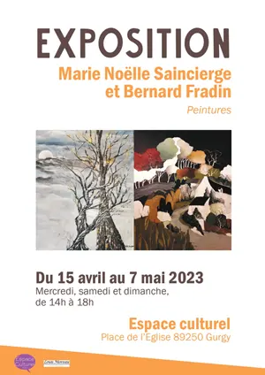 Vernissage de l'exposition de peintures de Marie Nolle Saincierge et Bernard Fradin