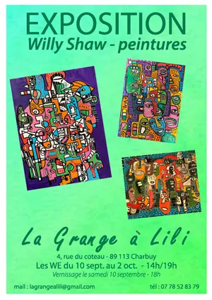 Vernissage de l'exposition de Willy Shaw (peintures)