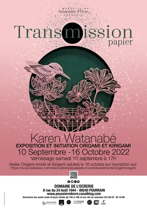 Exposition d'Origami brodé & Kirigami avec Karen Watanabé