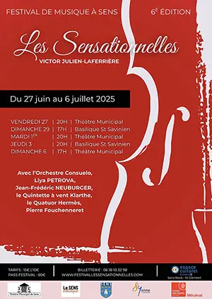 Festival de musique classique Les Sensationnelles (6ème édition) : Concert avec l'Orchestre Consuelo dirigé par et avec Victor Julien-Laferrière (violoncelle) / Dvorák, Bartók, Vaughan Williams