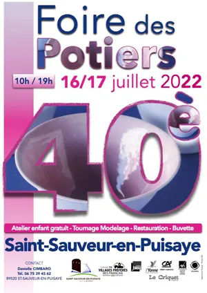 40ème Foire des Potiers de Saint-Sauveur-en-Puisaye (sur 2 jours)