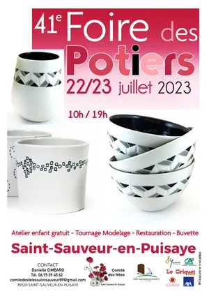 41ème Foire des Potiers de Saint-Sauveur-en-Puisaye (sur 2 jours)