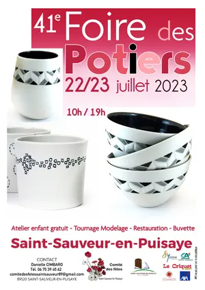 41me Foire des Potiers de Saint-Sauveur-en-Puisaye (sur 2 jours)