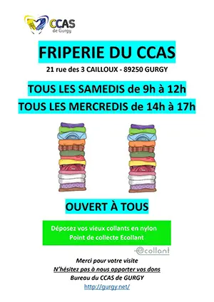 Friperie du CCAS (ouverte  tous)