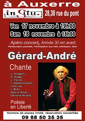 Apro-Concert, avec Grard-Andr