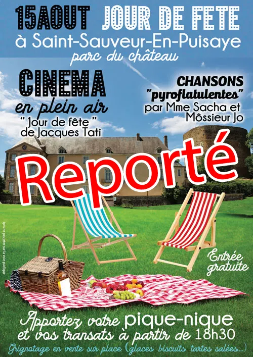 Reporté en 2023 // Jour de Fête à Saint-Sauveur / Cinéma en plein air : 