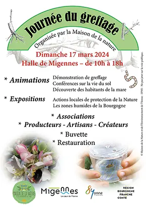 Journe du Greffage : animations, dmonstrations, confrences et expositions avec la prsence de nombreuses associations, producteurs, artisans et crateurs