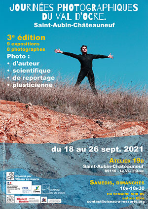 3me dition des Journes photographiques du Val d'Ocre : 9 expositions et 8 photographes (photo d'auteur, photo de reportage, photo scientifique, photo plasticienne)