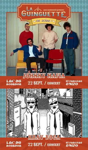La Guinguette en Scène ! Concert avec Johnny Mafia (rock garage) + Concert avec Krav Boca (punk)