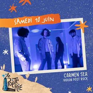 Concert avec Carmen Sea (violon post rock)