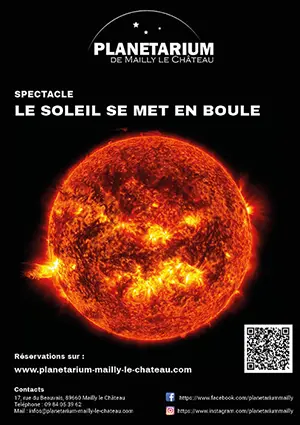 Séance de planétarium : Le soleil se met en boule