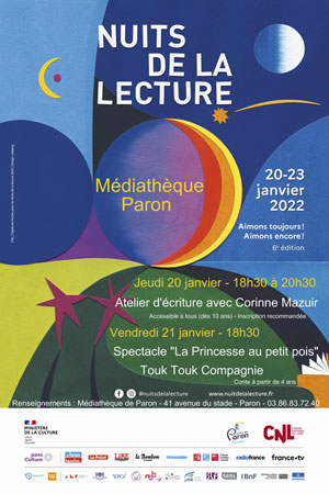 Nuits de la Lecture : atelier d'écriture pour adultes et enfants à partir de 10 ans