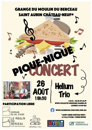 Pique-nique concert avec Helium Trio (jazz)