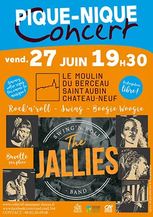Pique-nique concert avec The Jallies (rockabilly, swing, chants)