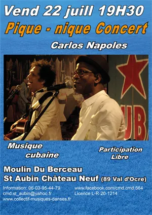 Pique-nique concert avec Carlos Napoles (musique cubaine)
