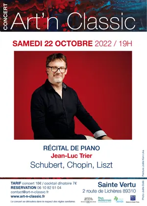Concert Art’n Classic : Récital de piano par Jean-Luc Trier (Schubert, Chopin, Liszt)