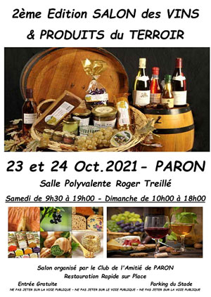 2ème Salon des Vins et Produits du Terroir (23 et 24 octobre)