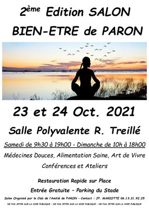 Salon Bien-Etre : Médecines Douces, Alimentation Saine, Art de Vivre, Conférences et Ateliers (23 et 24 octobre)