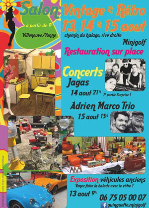 Salon Vintage et Rétro (sur 3 jours) avec concerts de Jagas et Adrien Marco Trio + exposition de véhicules anciens