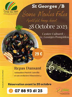 Soire Moules-Frites : repas dansant