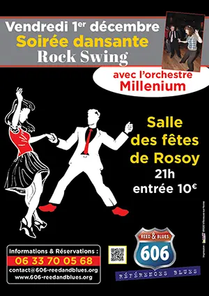 Soire dansante Rock Swing avec l'orchestre Millenium