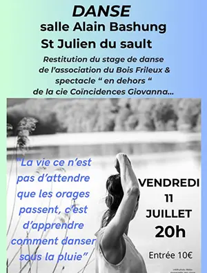 Restitution du stage de danse de l’association du Bois Frileux & spectacle “en dehors” de la cie Coïncidences Giovanna...