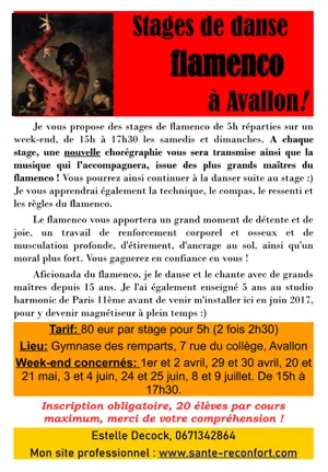 Stage de danse flamenco (sur 2 jours) avec Estelle Decock