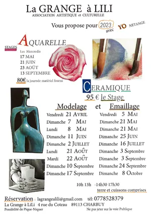 Stage de Cramique (modelage) avec l'artiste Yo Netange