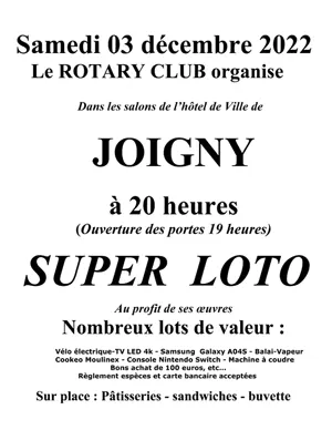 Super Loto avec de nombreux lots de valeurs à gagner